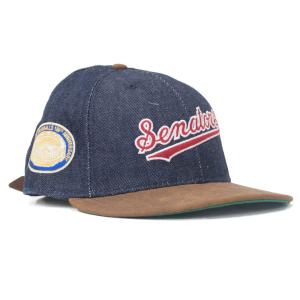 ニューエラ NEWERA キャップ MLB リーバイス Levis コラボ ワシントン・セネタース デニム 100周年 サイズ調節｜selection-j