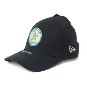 アスレチックス キャップ 帽子 ニューエラ 39THIRTY フレックス NewEra 1982-1992 ブラック｜selection-j