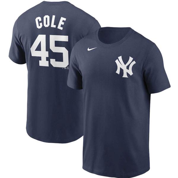 ゲリット・コール ヤンキース Tシャツ ナイキ MLB ネーム＆ナンバー Nike ネイビー