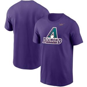 ダイヤモンドバックス Tシャツ ナイキ Nike パープル メンズ 半袖 tシャツ MLB Cooperstown Collection Logo T-Shirt 21nrs｜selection-j