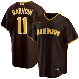 ダルビッシュ有 ユニフォーム パドレス MLB ナイキ NIKE ブラウン レプリカジャージ Replica Player Jersey 21nrs 23wbsf｜selection-j