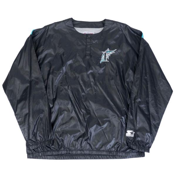 フロリダ・マーリンズ ジャケット MLB STARTER ブラック Diamond Collecti...