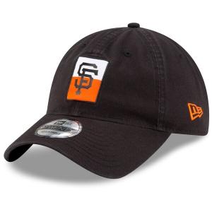 サンフランシスコ・ジャイアンツ MLB キャップ ニューエラ New Era ブラック Split Logo 9TWENTY Adjustable Hat｜selection-j