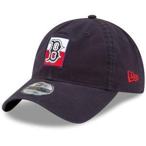 レッドソックス MLB キャップ ニューエラ New Era ネイビー Split Logo 9TWENTY Adjustable Hat｜selection-j