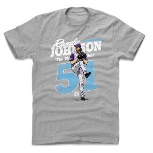 ランディ・ジョンソン Tシャツ MLB ダイヤモンドバックス Retro T-Shirt 500Level ヘザーグレー｜selection-j