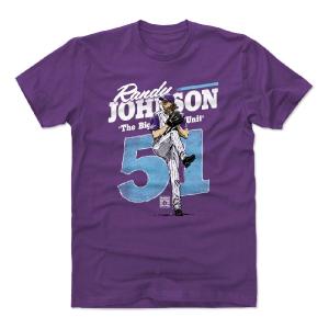 ランディ・ジョンソン Tシャツ MLB ダイヤモンドバックス Retro T-Shirt 500Level パープル｜selection-j