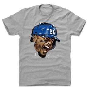 ムーキー・ベッツ Tシャツ MLB ドジャース Scream T-Shirt 500Level ヘザーグレー｜selection-j