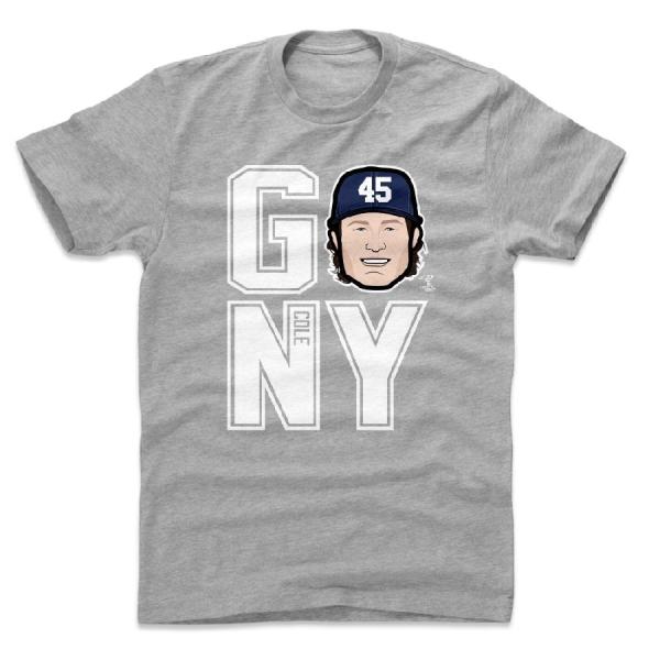 ゲリット・コール Tシャツ MLB ヤンキース GO NY T-Shirt 500Level ヘザー...