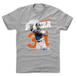 マイク・ピアザ Tシャツ MLB メッツ Retro T-Shirt 500Level ヘザーグレー｜selection-j