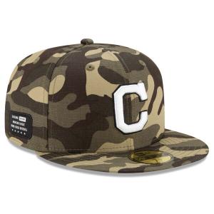 インディアンス キャップ MLB アームドフォースデー 2021 Armed Forces Day 選手着用 59FIFTY ニューエラ New Era｜selection-j