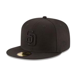 MLB パドレス キャップ 59FIFTY Fitted Hat Black On Black ニューエラ New Era オールブラック 帽子｜selection-j