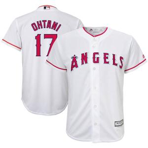 MLB 大谷翔平 エンゼルス ユニフォーム ジャージ ユース キッズ Cool Base Player Jersey (Youth) マジェスティック Majestic ホーム｜selection-j