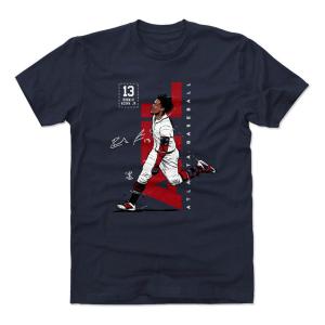 MLB ブレーブス Tシャツ ロナルド・アクーニャ・ジュニア Vertical T-Shirt 500Level True Navy｜selection-j