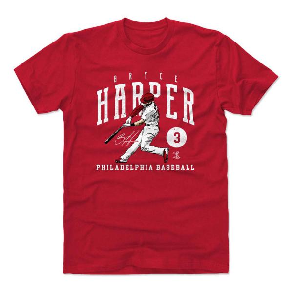 MLB フィリーズ Tシャツ ブライス・ハーパー Game T-Shirt 500Level レッド