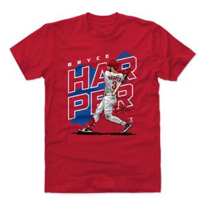 MLB フィリーズ Tシャツ ブライス・ハーパー Player Map B T-Shirt 500Level レッド｜selection-j