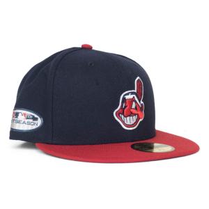 MLB インディアンス キャップ 2018 ポストシーズン Postseason Side Patch 59FIFTY Fitted ニューエラ/New Era ホーム｜selection-j