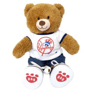 MLB ヤンキース ぬいぐるみ ビルドアベアー ハッピー ハグ テディーベア Build A Bear ブラウン｜selection-j