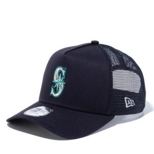 MLB マリナーズ メッシュキャップ 9FORTY A-Frame トラッカー メッシュ Cap ニューエラ/New Era ネイビー｜selection-j