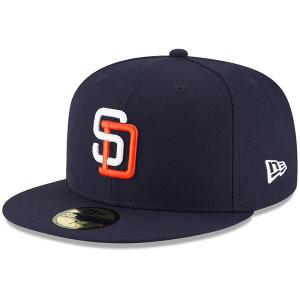 MLB パドレス 帽子 クーパーズタウン Cooperstown Collection Logo 59FIFTY Fitted ニューエラ/New Era ネイビー｜selection-j