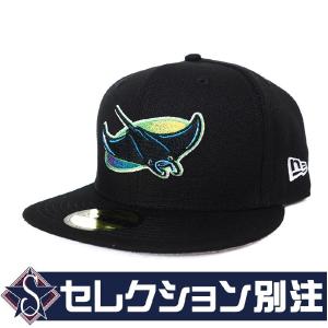 MLB タンパベイ・デビルレイズ キャップ 別注モデル クーパーズタウンレトロ  1998-2000ロゴ 59FIFTY ニューエラ/New Era ブラック｜selection-j