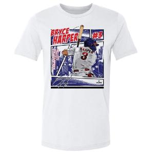 MLB ブライス・ハーパー フィリーズ Tシャツ Comics T-Shirt 500Level ホワイト｜selection-j