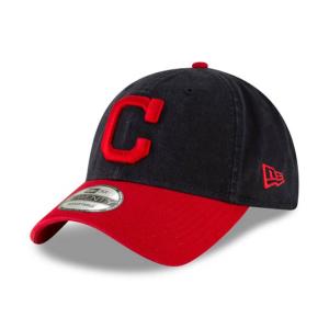 インディアンス キャップ MLB ニューエラ 9TWENTY コアクラシック アジャスタブル New Era ネイビー/レッド (C)｜selection-j