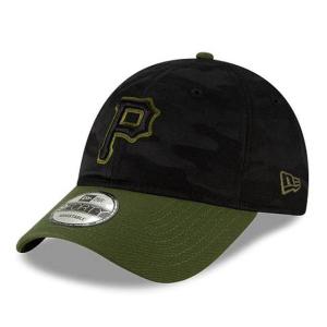 パイレーツ キャップ MLB ニューエラ 9FORTY リーグ アジャスタブル New Era ブラック/カモ｜selection-j