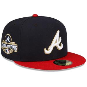 MLB ブレーブス キャップ 2022 ゴールドプログラム Gold Program 59FIFTY Fitted Hat ニューエラ/New Era ネイビー｜selection-j