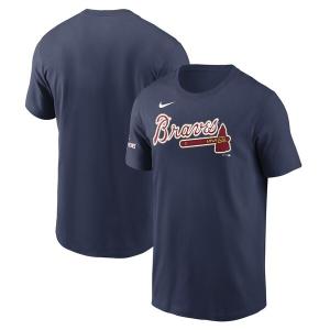 MLB ブレーブス Tシャツ 2022 ゴールドプログラム Gold Program Wordmark T-Shirt ナイキ/Nike ネイビー｜selection-j