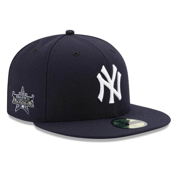 MLB デレク・ジーター ヤンキース キャップ HOF 14X MLB オールスター  59FIFT...