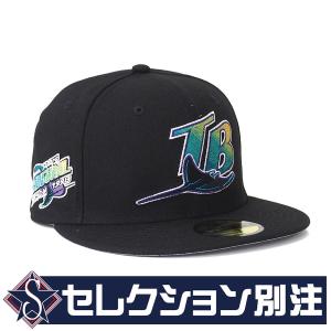 MLB タンパベイ・デビルレイズ キャップ 【セレクション別注】 Inaugural Season 59FIFTY  ニューエラ/New Era Black (1998 Game)｜selection-j