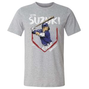 MLB 鈴木誠也 カブス Tシャツ Chicago C Base WHT 500Level ヘザーグレー｜selection-j