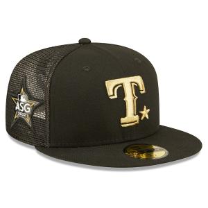 MLB レンジャーズ キャップ オールスターゲーム2022 オンフィールド All-Star Game 59FIFTY BLK ニューエラ/New Era ブラック｜selection-j