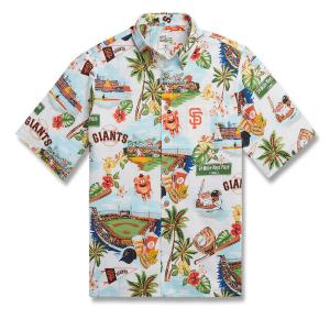 MLB サンフランシスコ・ジャイアンツ アロハシャツ ハワイアン Scenic Aloha Shirt レインスプーナー Reyn Spooner｜selection-j