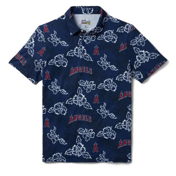 MLB エンゼルス ポロシャツ ハワイアン PUA PERFORMANCE POLO レインスプーナ...