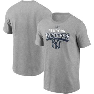 MLB ヤンキース Tシャツ クーパーズタウン コレクション Rewind Arch T-Shirt ナイキ/Nike チャコール｜selection-j