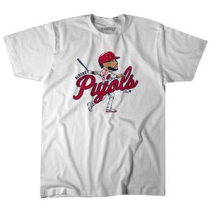 【海外限定版】MLB アルバート・プホルス カージナルス Tシャツ カリカチュア T-Shirt BreakingT ホワイト｜selection-j