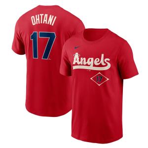 MLB 大谷翔平 エンゼルス Tシャツ 2022 シティーコネクト ネーム＆ナンバー Tシャツ ナイキ/Nike レッド 23wbsf｜selection-j