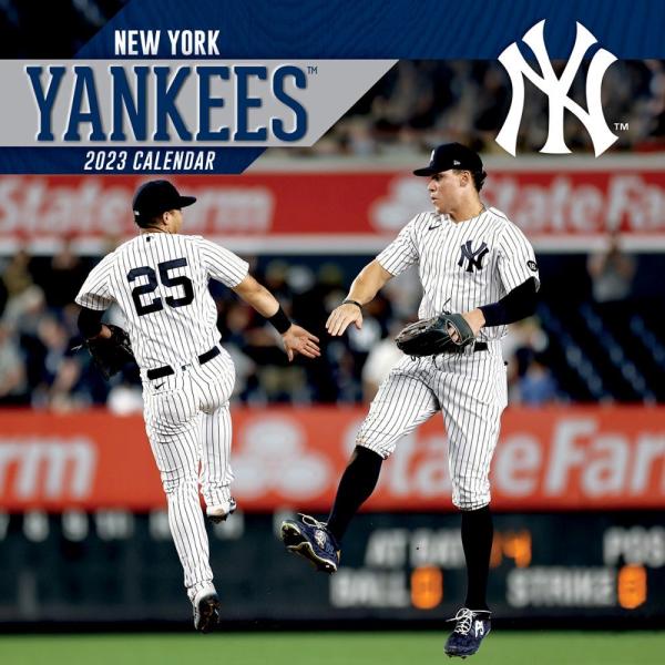 MLB ヤンキース カレンダー 2023年 12x12 チーム 壁掛け Calendar Turne...