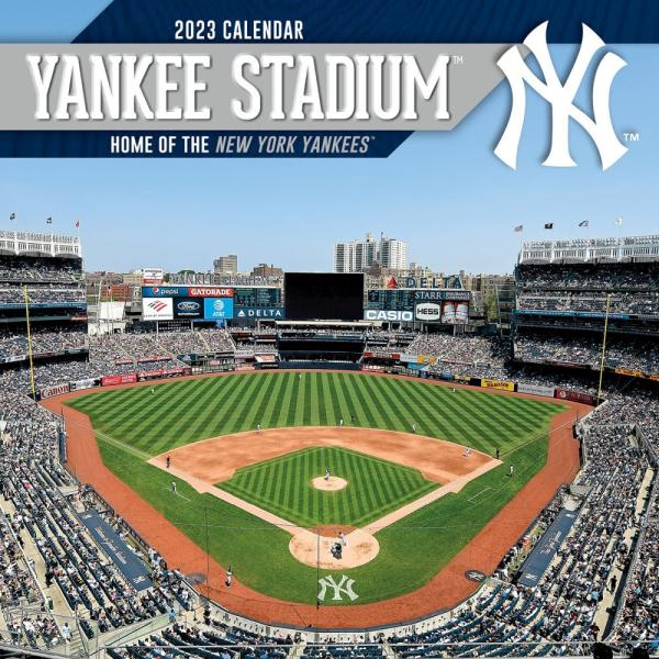 MLB ヤンキース カレンダー 2023年 12x12 スタジアム 壁掛け Calendar Tur...