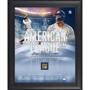 MLB アーロン・ジャッジ ヤンキース フォトフレーム Authentic HR 記録 Framed  Collage with a Capsule of ゲーム-Used Dirt｜selection-j