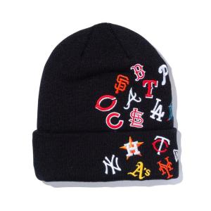 MLB ニットキャップ 2022 オールオーバー カフニット BASIC CUFF KNIT ALLOVER ニューエラ/New Era ブラック｜selection-j