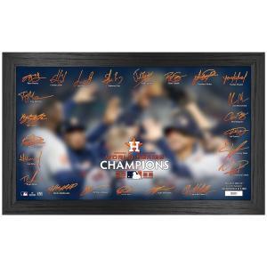 MLB アストロズ フォトフレーム 2022 ワールドシリーズ 優勝記念 Champions 12 x 20 Celebration Signature Framed Photo Highland Mint｜selection-j