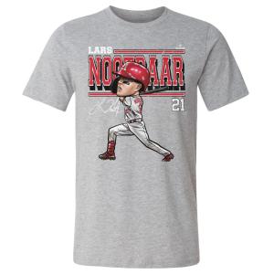 MLB ラーズ・ヌートバー カージナルス Tシャツ St. Louis Cartoon T-Shirt 500Level ヘザーグレー 23wbsf｜selection-j