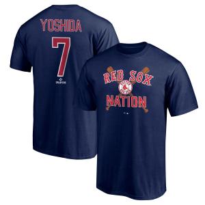 MLB 吉田正尚 レッドソックス Tシャツ ホームタウン Legend ネーム＆ナンバー T-Shirt Fanatics ネイビー 23wbsf｜selection-j