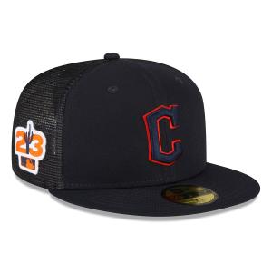 MLB ガーディアンズ キャップ 2023 スプリングトレーニング Spring Training 59FIFTY Fitted Hat ニューエラ/New Era ネイビー｜selection-j