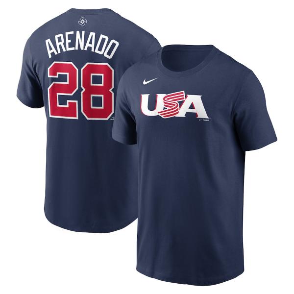 WBC ノーラン・アレナド アメリカ代表 USA Tシャツ 2023 World Baseball ...