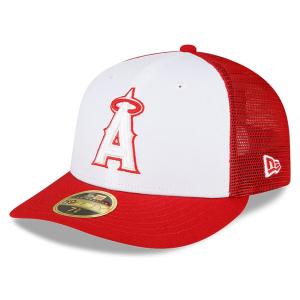 MLB エンゼルス キャップ 2023 バッティングプラクティス 59FIFTY ロープロファイル ニューエラ/New Era ホワイト レッド｜selection-j