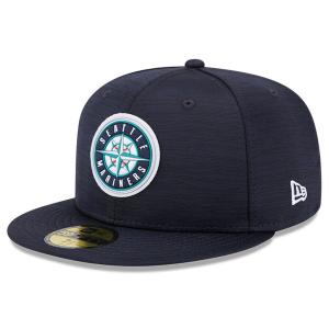 MLB マリナーズ キャップ 2023 クラブハウス Clubhouse 59FIFTY Fitted ニューエラ/New Era ネイビー｜selection-j