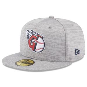 MLB ガーディアンズ キャップ 2023 クラブハウス Clubhouse 59FIFTY Fitted ニューエラ/New Era グレー｜selection-j